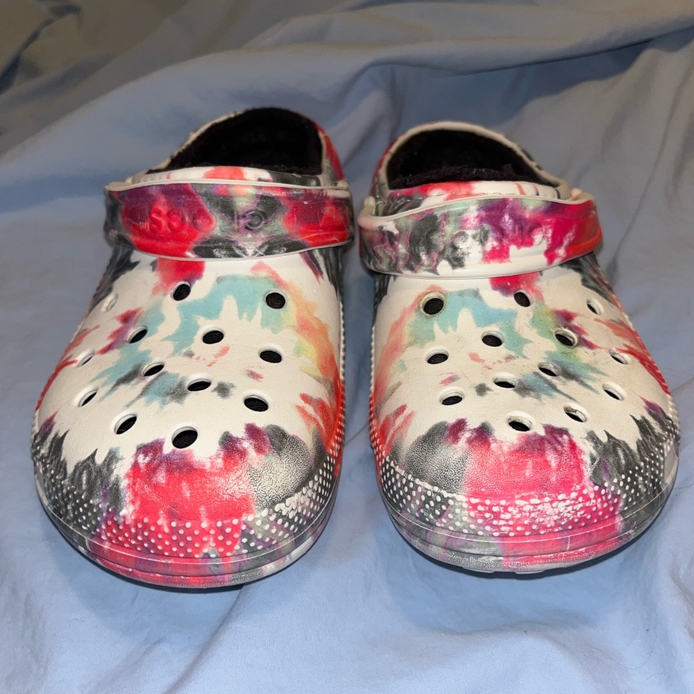 Multi colored Crocs